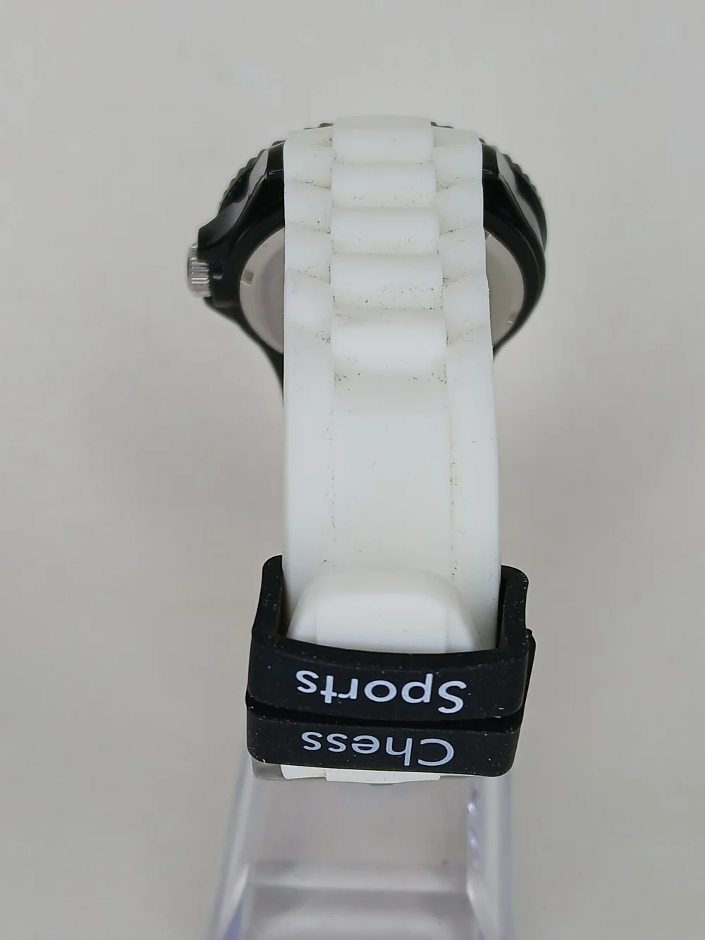 ​Chess Evolution Sports Quartz Watch White Silicone Strap Board Game Theme
